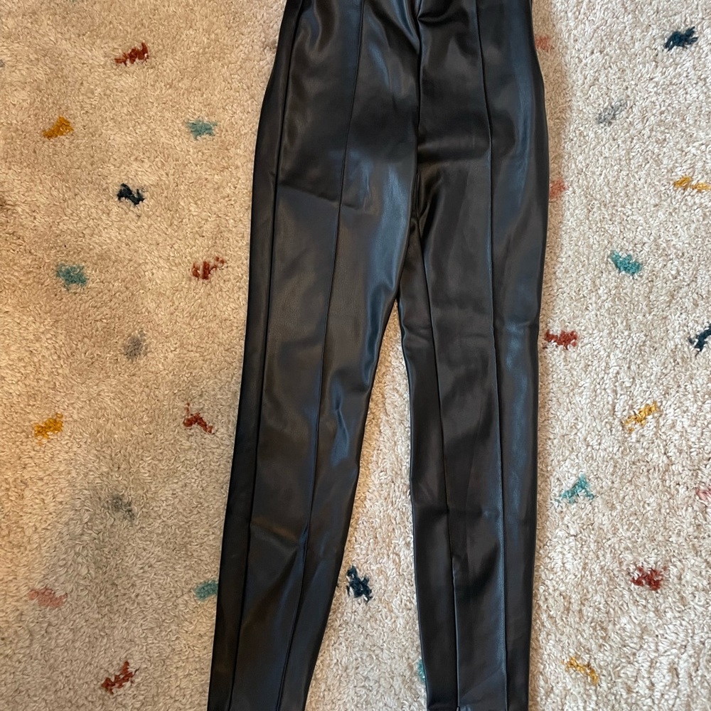 Zara Faux Leather Pants